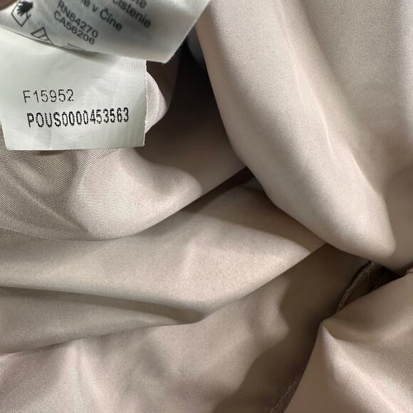 David's Bridal Nude Tan Lace Floral Overlay Mother of the Bride Dress size 18 2X - Picture 7 of 10